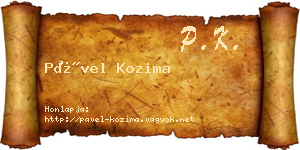 Pável Kozima névjegykártya